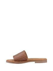 Hush Puppies Brown Hetty Slide Wide Fit Sandals - Image 4 of 5