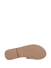 Hush Puppies Brown Hetty Slide Wide Fit Sandals - Image 5 of 5