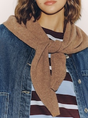 Camel Neppy Merino Wool N.Premium Neck Scarf - Image 4 of 7
