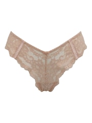 Pour Moi Nude Brazilian Fleur Knickers - Image 3 of 4