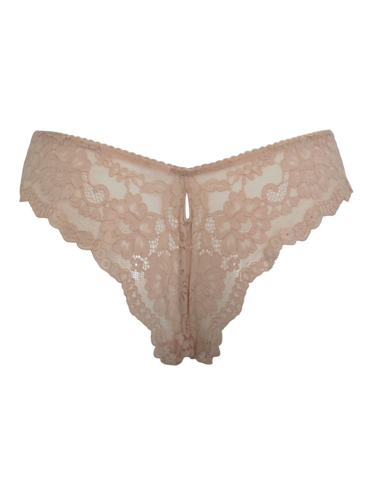Pour Moi Nude Brazilian Fleur Knickers - Image 4 of 4