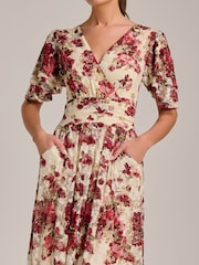 Nude - Jolie Moi Angel Sleeve Print Lace Maxi Dress - Bild 3 von 6