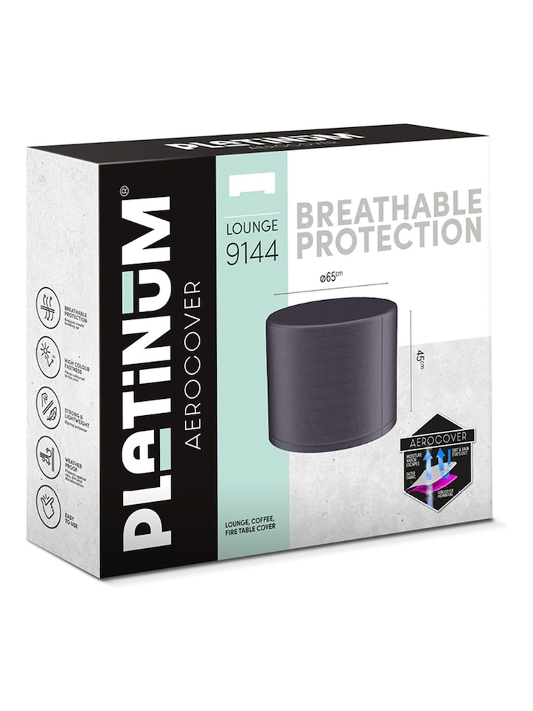 Pacific Anthracite Garden Firetable Aerocover Round - Image 1 of 6 Pacific Anthracite Garden Firetable Aerocover Round - Image 1 of 6