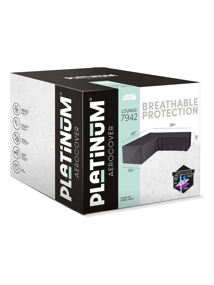 Pacific Anthracite Outdoor Seating Set Aerocover L Shape - Image 1 of 6