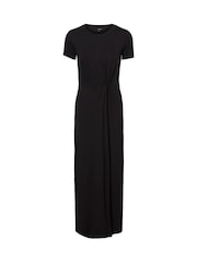 VERO MODA Black Petite Short Sleeve Jersey Maxi Dress - Image 4 of 5