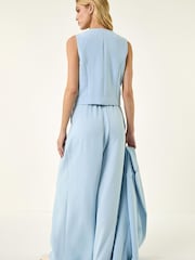 Roman Blue Buttoned Waistcoat - Image 3 of 5