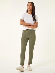 Roman Green Petite Bengaline Stretch Trousers - Image 2 of 5