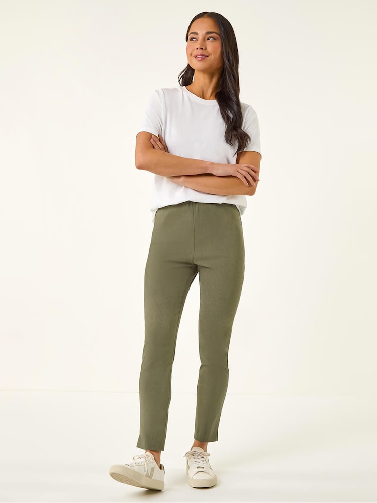 Roman Green Petite Bengaline Stretch Trousers - Image 2 of 5