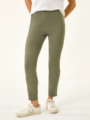 Roman Green Petite Bengaline Stretch Trousers - Image 4 of 5