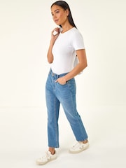 Roman Denim Petite Boocut Cropped Denim Trousers - Image 1 of 5