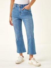Roman Denim Petite Boocut Cropped Denim Trousers - Image 2 of 5
