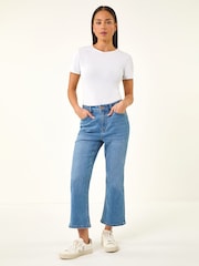 Roman Denim Petite Boocut Cropped Denim Trousers - Image 5 of 5
