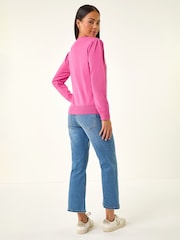 Roman Pink Petite Classic Crew Neck Jumper - Image 3 of 5