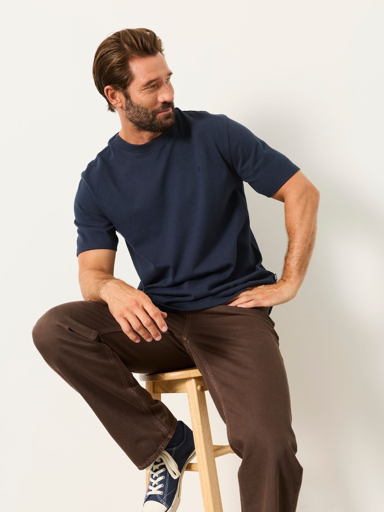 FatFace Alton Navy Short Sleeve T-Shirt - Image 1 of 6 FatFace Alton Navy Short Sleeve T-Shirt - Image 1 of 6