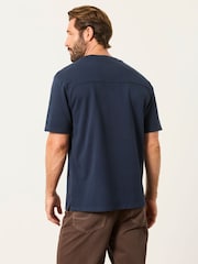FatFace Alton Navy Short Sleeve T-Shirt - Image 2 of 6