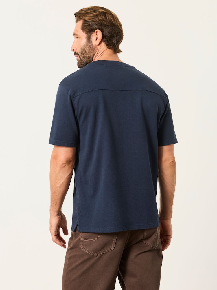 FatFace Alton Navy Short Sleeve T-Shirt - Image 2 of 6 FatFace Alton Navy Short Sleeve T-Shirt - Image 2 of 6