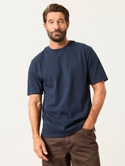 FatFace Alton Navy Short Sleeve T-Shirt - Image 3 of 6