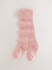 Pale Pink Cotton Rich Single Tights - Image 1 of 3