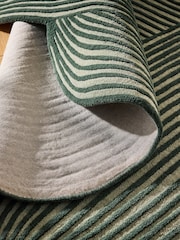 MADE.COM Green Casey Wool Tufted Rug - Image 4 of 5