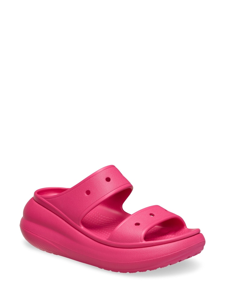 Crocs Pink Classic Crush Sandals - Image 2 of 4