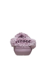 Crocs Purple Classic Fleece Lined Clogs - Image 3 of 6