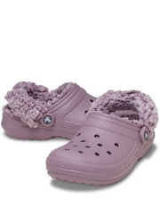 Crocs Purple Classic Fleece Lined Clogs - Image 4 of 6