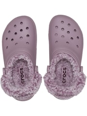 Crocs Purple Classic Fleece Lined Clogs - Image 5 of 6