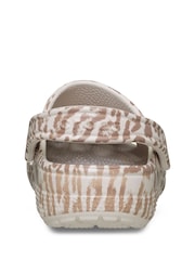 Crocs Brown Classic Leopard Print Clog - Image 3 of 6