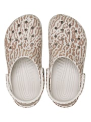 Crocs Brown Classic Leopard Print Clog - Image 5 of 6