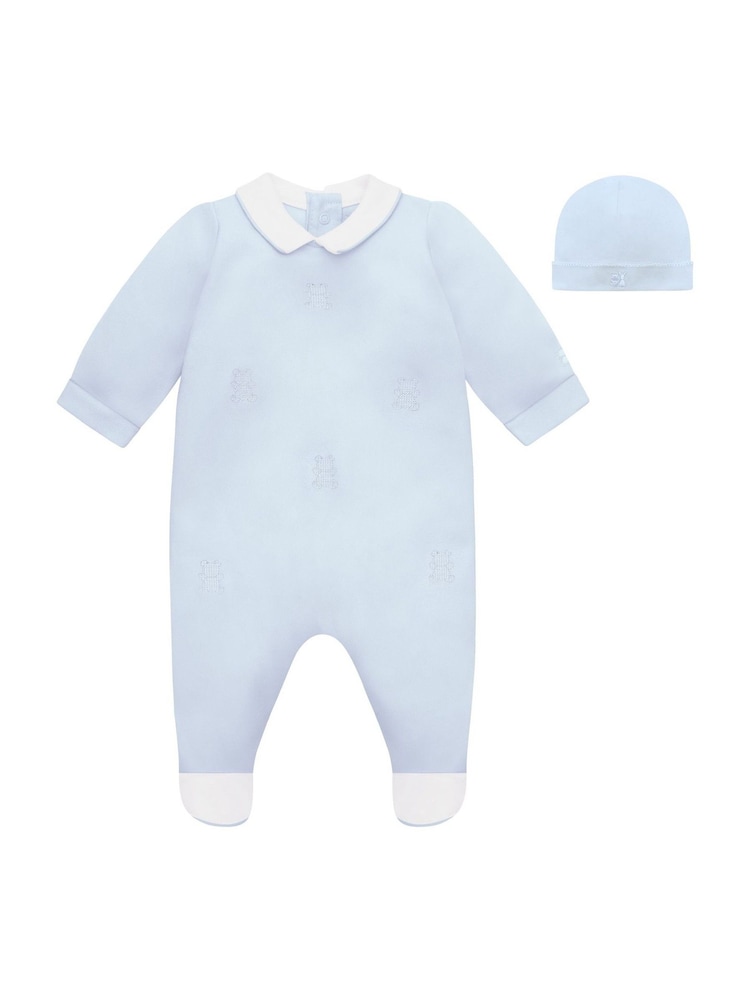 Emile Et Rose Lionel All-In-One with Collar Embroidered Bears & Hat - Image 2 of 6