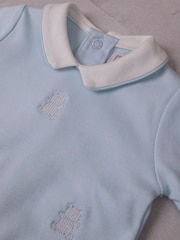 Emile Et Rose Lionel All-In-One with Collar Embroidered Bears & Hat - Image 6 of 6