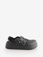 Crocs Black Loaferette Clogs Shoes - Image 1 of 1