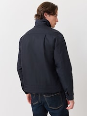 Fred Perry Blue Nylon Caban Jacket - Image 3 of 6