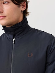Fred Perry Blue Nylon Caban Jacket - Image 4 of 6