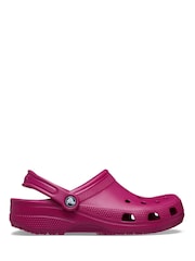 Crocs Pink Adult Classic Clogs - Image 1 of 7