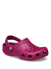 Crocs Pink Adult Classic Clogs - Image 3 of 7