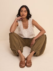Nobodys Child Green Harrison Utility Ballon Trousers - Image 2 of 5