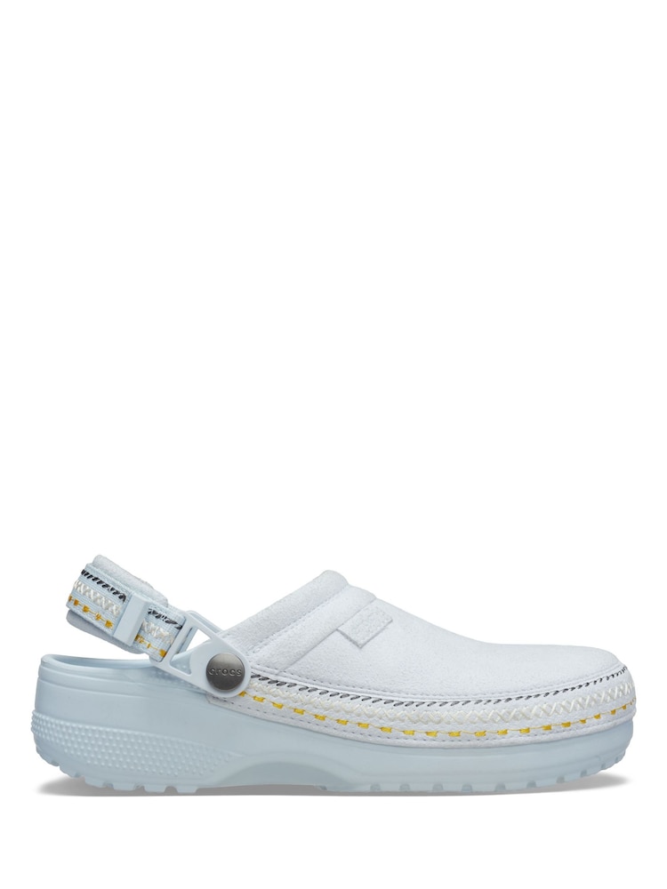 Crocs Blue Classic Stitch Clogs - Image 1 of 6