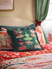 Cath Kidston Green Christmas Nutcracker Cushion - Image 1 of 6