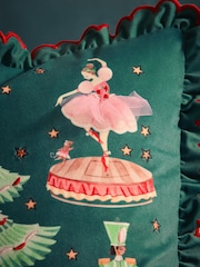 Cath Kidston Green Christmas Nutcracker Cushion - Image 3 of 6