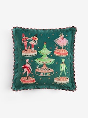 Cath Kidston Green Christmas Nutcracker Cushion - Image 5 of 6