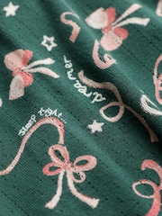 FatFace Bow Print Pyjama Set - Obraz 10 z 10