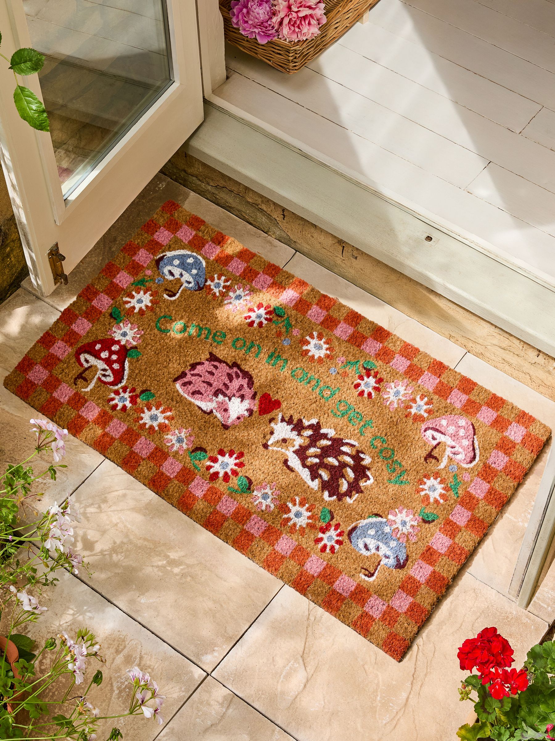 Cath Kidston Red Hedgehog Doormat