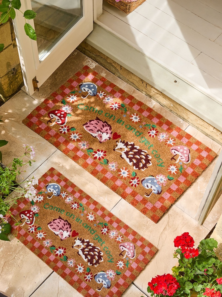 Cath Kidston Red Hedgehog Doormat - Image 2 of 5 Cath Kidston Red Hedgehog Doormat - Image 2 of 5