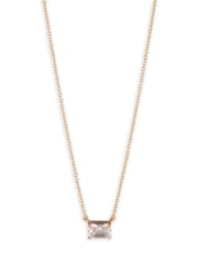 Lauren Ralph Lauren Gold Tone Crystal Pendant Necklace - Image 1 of 2