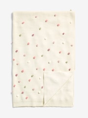 Cath Kidston Pink Pom Pom Crochet Knitted Throw - Image 6 of 7