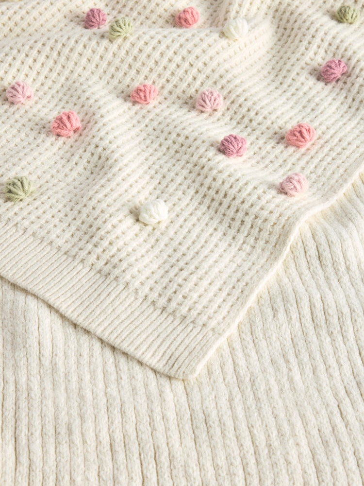 Cath Kidston Pink Pom Pom Crochet Knitted Throw - Image 7 of 7 Cath Kidston Pink Pom Pom Crochet Knitted Throw - Image 7 of 7