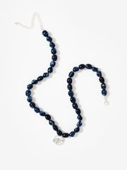 Plavo - Mint Velvet Beaded Charm ogrlica - Slika 5 od 5