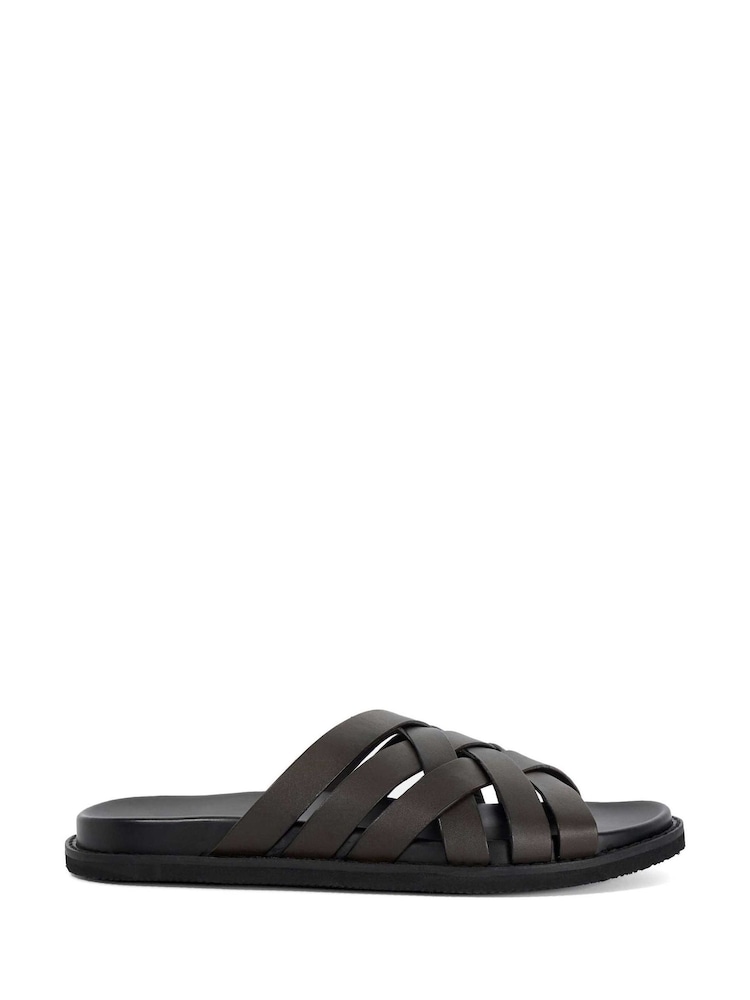 Dune London Brown Iddris Smart Sandals - Image 1 of 5 Dune London Brown Iddris Smart Sandals - Image 1 of 5