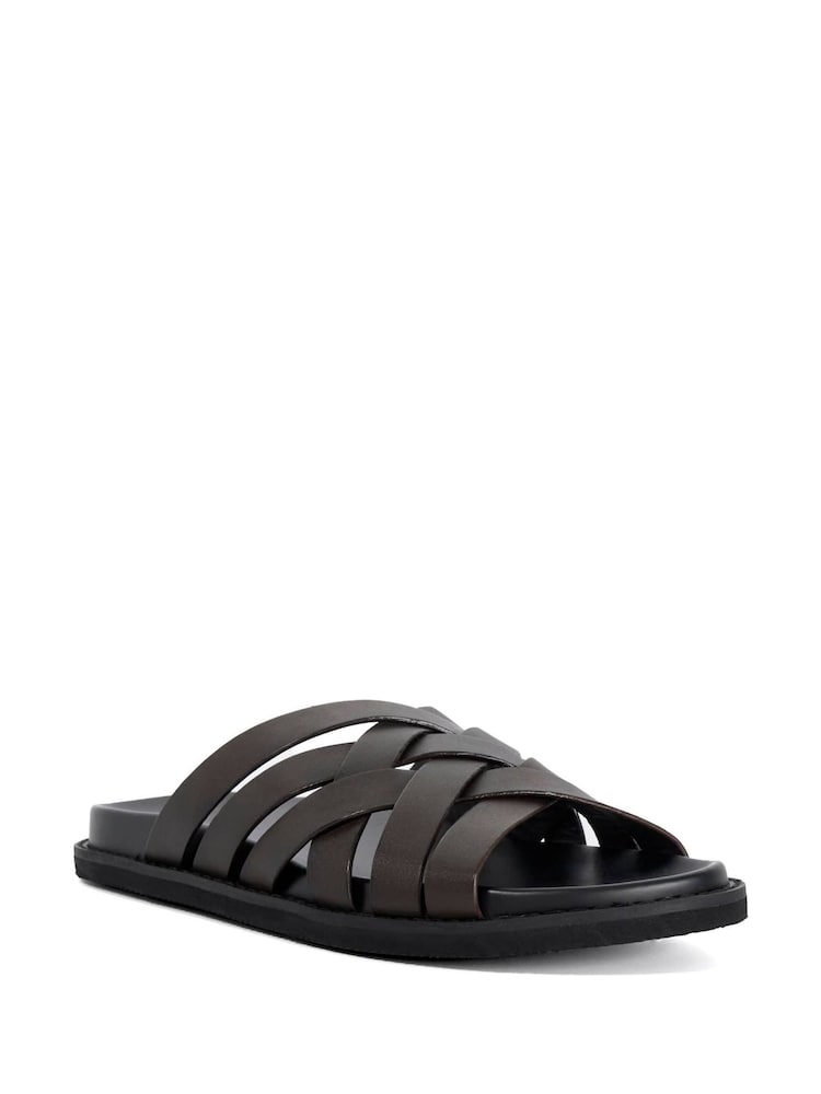 Dune London Brown Iddris Smart Sandals - Image 2 of 5 Dune London Brown Iddris Smart Sandals - Image 2 of 5